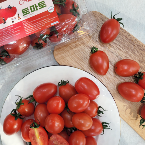 앨리스마켓 스테비아 대추 방울토마토 단 토마토 토망고 샤인마토 500g 2팩 4팩, 2개, 2kg(500g*4팩)