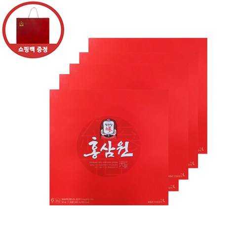 정관장 홍삼원 50ml x 30포 + 쇼핑백 5세트 정품 선물 세트 추석, 1.5L, 5개