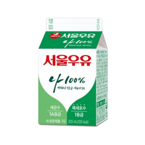 서울우유 서울우유 200, 200ml, 2개