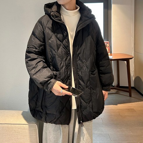 Cold Fly 남성 겨울 방풍 보온 방한 패딩 90% 화이트 오리털