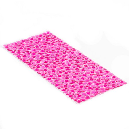 KORELAN조약돌 욕실 미끄럼 방지 매트 pvc 욕실 바닥 매트 공급, 분홍, 36*75cm