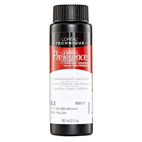 로레알 프리퍼런스 퍼머넌트 헤어컬러 59.1ml, 6.3 Light Golden Brown, 1개