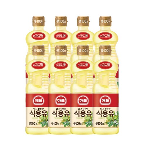 <올따옴> 해표 식용유 900ml, 8개