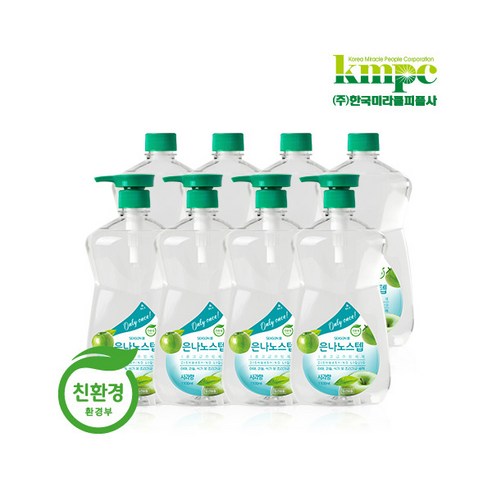 [은나노스텝] [VIP리필세트] 시즌3 주방1100ml 8개(사과)+펌프4, 1개