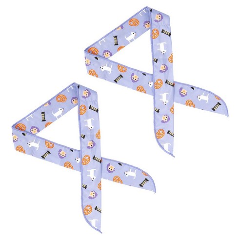 Geek Planet 펫 아이스 스카프 S, 2개, Purple