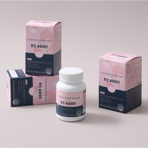 은코 꿀잠미인 마음안정 꿀피부 감태 테아닌 가바 세인트존스워트 산화마그네슘 콜라겐 글루타치온 스트레스 선물용 30정, 1개