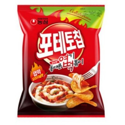 포테토칩 엽떡오리지널맛 과자 스낵, 50g, 16개