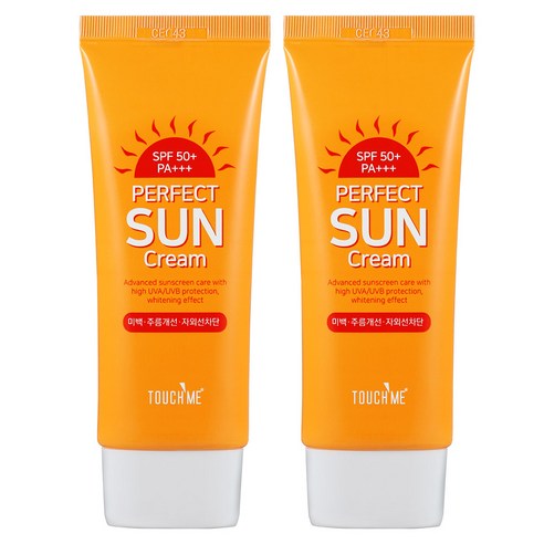 터치미 퍼펙트 선크림 SPF50+ PA+++, 60ml, 2개