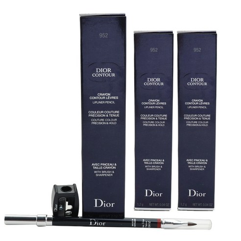 디올 컨투어 립 라이너 펜슬 1.2g, 952 Rouge Royal, 3개