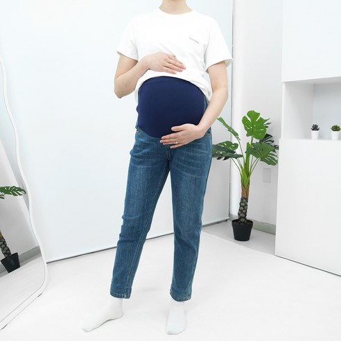 [50%할인+추가할인] 피셔프라이스 임부복 청바지 짙은파랑
