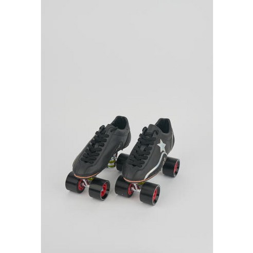 검은 번개처럼 질주하는 자유, 롤캡 스피드형 롤러스케이트 블랙