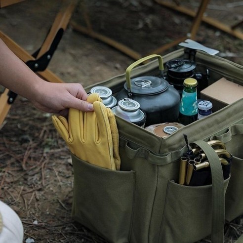 캠핑 장비를 더 편리하게 정리하는 파우치랩 멀티 포켓 수납 가방
