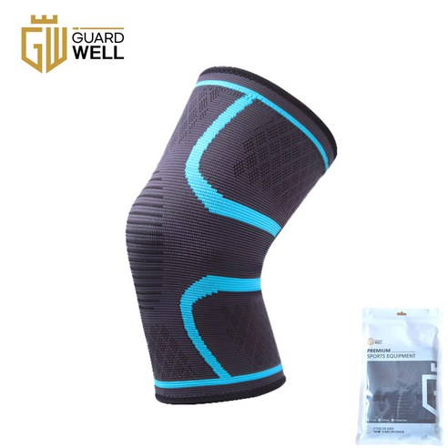 가드웰 편안한 무릎보호대, 1개, 블루