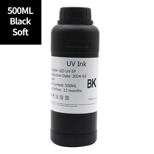 엡손 500ML UV 잉크 TX800 XP600 1390 I3200 DX5 DX7 DX10 프린트 헤드 L805 L1800 LED 평판 프린터 범용, 16 500ML Soft  Gloss