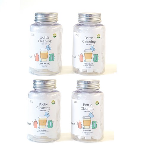 노블팜스 텀블러 발포 세척제 한알에 5그램, 150g, 4개