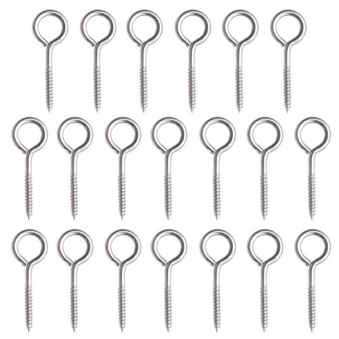 20pcs m3/m4/m5 눈 모양 반지 후크 천장 후크 나무 터미널 링 아일랜드 후크, M5X65