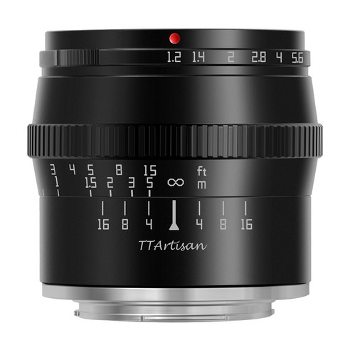 TTArtisan 50mm F1.2 후지필름 X마운트 렌즈, 블랙