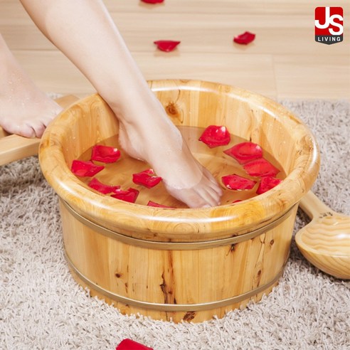 JS리빙 혈액순환 습식 족욕기 수족냉증 케어풋 백향목 발 스파 원목 각탕기 미니 족욕탕 발찜질 부모님 선물 찜질기 임산부 족욕 <뚜껑과 덮개 옵션선택> MD:QER02110AQU9, 족욕기 비닐