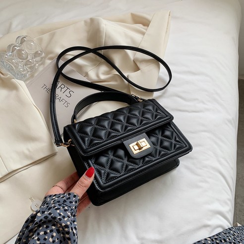 KORELAN 마름모꼴 가방 2022 여름 패션 빈티지 패션 숄더 핸드백 한국판 심플한 크로스백 최신 모델
