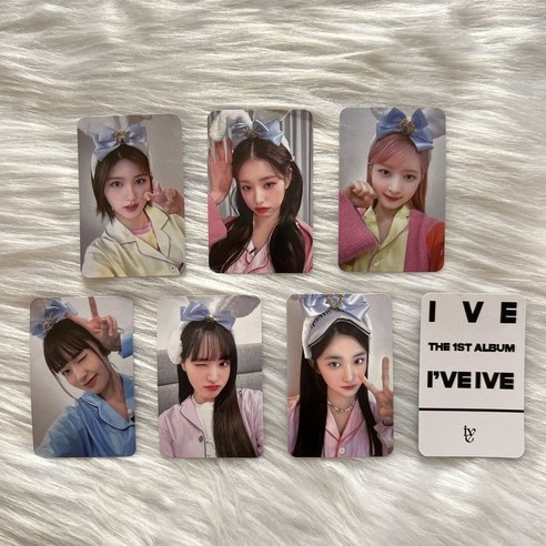 아이브 포카 IVE 싱가포르 스페셜카드 br 라이브카드 사인카드 MINE 앨범 장원영 안유진 아이돌 굿즈 포토카드, 001-6장