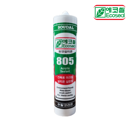수달 에코씰 동양실리콘 805 아크릴 수성 실리콘 백색 - 실리콘/실란트 | 쿠팡
