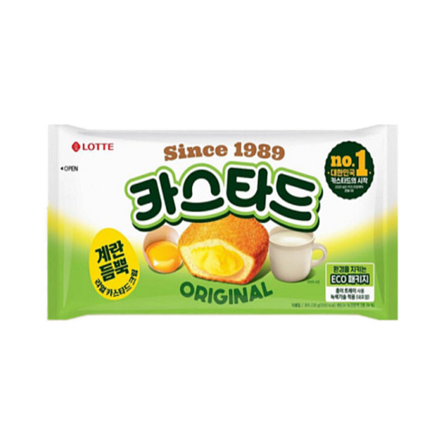 롯데 카스타드 오리지널, 230g, 7개