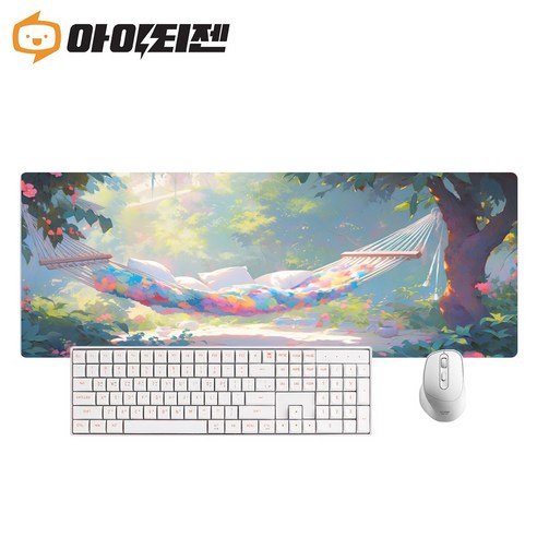 비티즈 키보드 마우스 장패드 일러스트 장패드 80x30, MSN-435, 1개, MSN-435