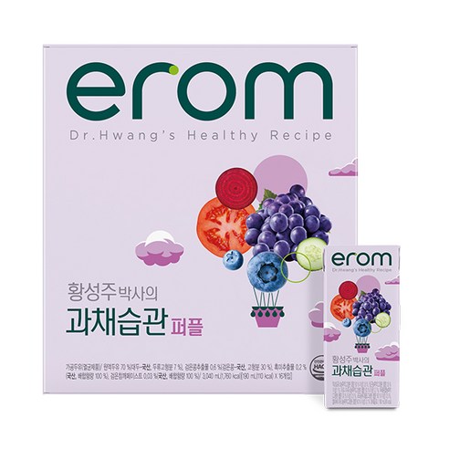 이롬 황성주 과채습관 퍼플 190ml x 16입, 16개