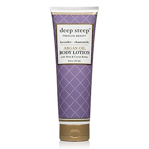 Deep Steep 아르간 오일 바디 로션, 236ml, 1개, Lavender Chamomile