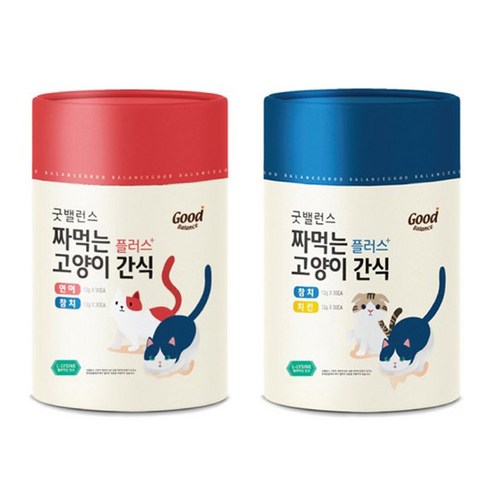 굿밸런스 짜먹는 고양이 간식 플러스, 참치 60p + 연어 30p + 치킨 30p, 1세트