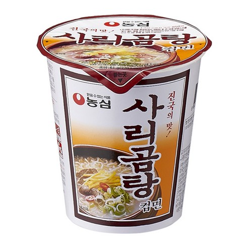 농심 사리곰탕 소컵 61g, 12개