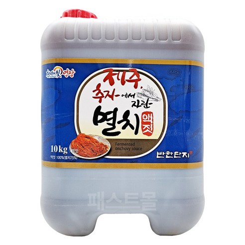 천년의빛영광 제주 추자도 멸치액젓, 4.3kg, 1개