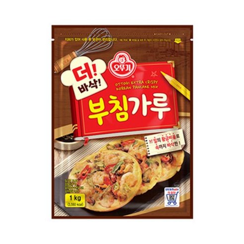 오뚜기 더바삭부침가루 1KG 쏘울푸드 홈캉스 완내스, 1개