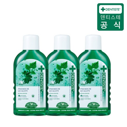 덴티스테 내츄럴 오랄린스, 100ml, 3개