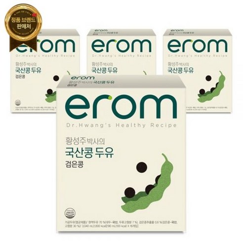 이롬 황성주 국산콩 검은콩두유 190ml(박스포장) [원산지:국산], 190ml, 64개