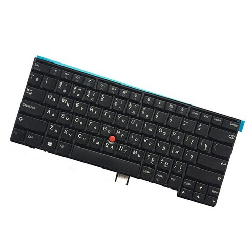 ThinkPad L440 L450 L460 T450S Black 용 러시아어 키보드 노트북 키보드 교체 부속품, 검은 색, 11.42x5.9x0.2인치, 플라스틱