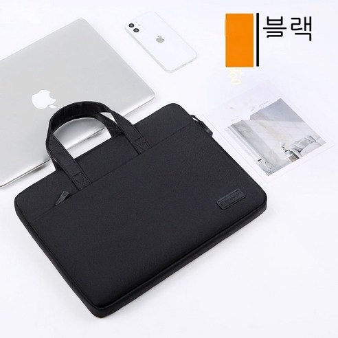 WKWK 노트북 가방, 심플한 클래식-시크릿 블랙, 11인치