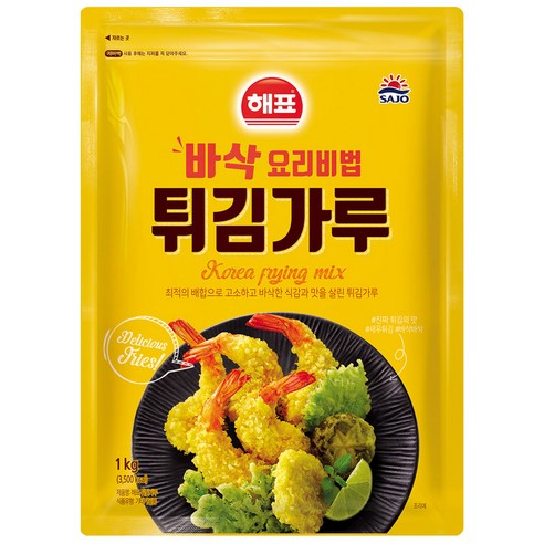 해표 튀김가루, 1kg, 2개
