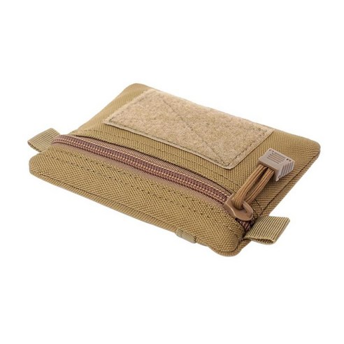 머니 지갑 변경 지갑 작은 키 파우치 액세서리 가방 가제트 기어, 카키, 13x11cm, 나일론