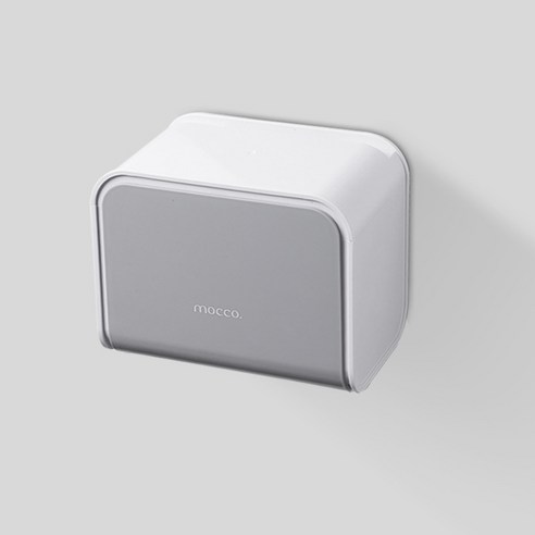욕실 종이 수건 상자 화장실 장비 화장실 다기능 방수 종이 카트리지 무료 구멍 벽 위생 상자, 회색 단일 레이어