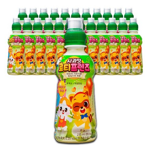 로티 프렌즈 어린이음료수 사과맛, 24개, 235ml