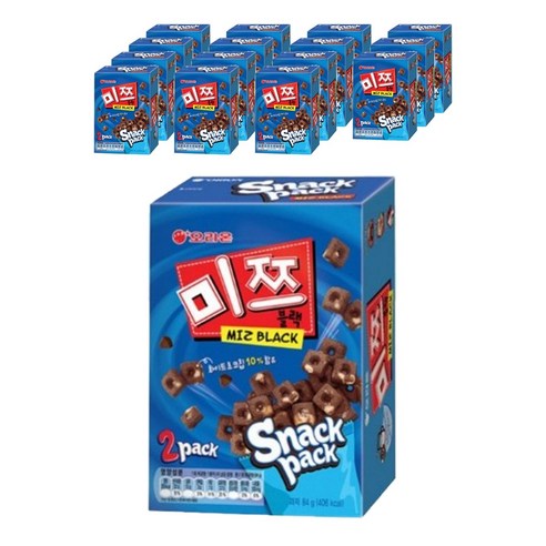 오리온 미쯔블랙 스낵팩, 84g, 16개