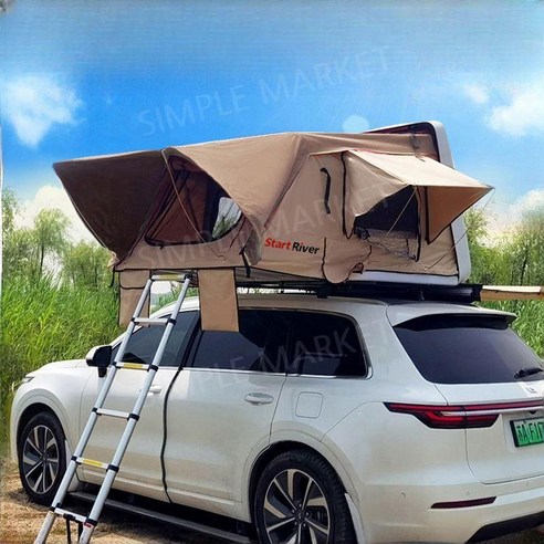 낭만과 자유를 싣고 떠나는 특별한 여행, 루프탑 텐트 차박 SUV 지붕 하드쉘 차텐트 캐빈 루프탑텐트