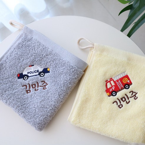 우리 아이 피부를 위한 특별한 선택, 데일리맘 이름자수 어린이집 수건