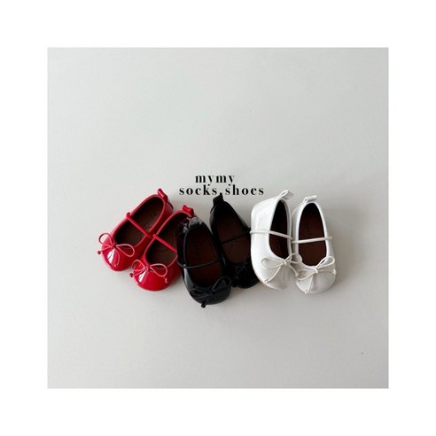 사랑스러움과 편안함을 동시에: 24가을 마이슈즈 유아 리본 플랫 무당벌레 슈즈