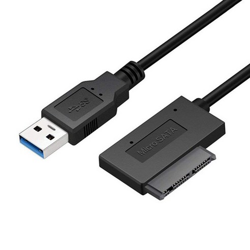 노 브랜드 1.8인치 HDD SSD 컨버터 코드용 USB 3.0-마이크로-SATA 어댑터 케이블 USB3.0-16Pin Msata 7+9 핀, 마이크로 SATA 어댑터 케이블