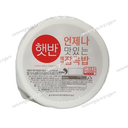 햇반 매일 잡곡밥, 210g, 12개