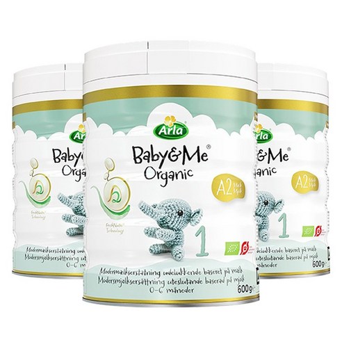 Arla 키즈 앤 미 A2 분유 1단계, 3개, 600g
