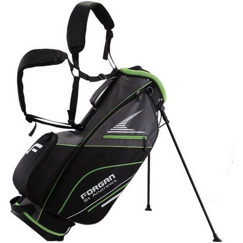 Forgan of St Andrews Super Lightweight Golf Stand Carry Bag, Green, Green