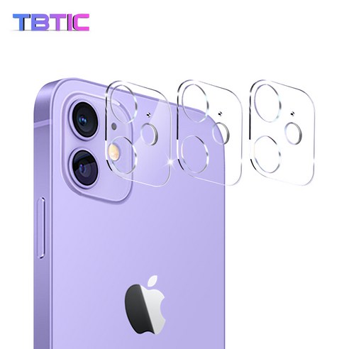 3PCS TBTIC 카메라 렌즈 강화 유리 보호 필름 iPhone 11 12 Mini 12 Pro Max XS X XR 11 Pro, 12 프로 맥스